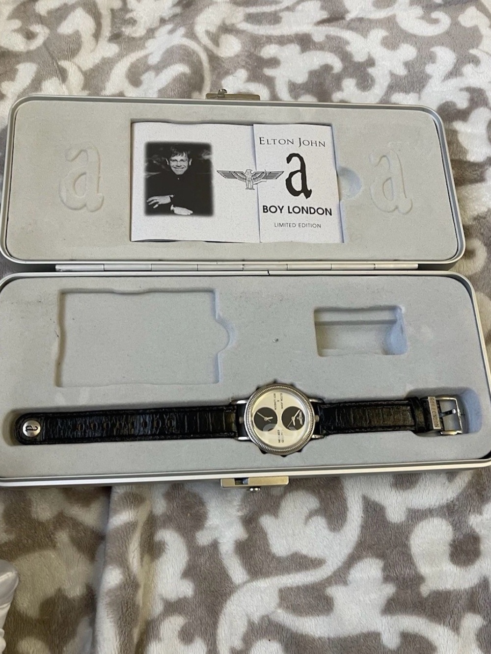 Vintage Boy London Elton John AIDS Foundation Watch Limited Edition Dual Time